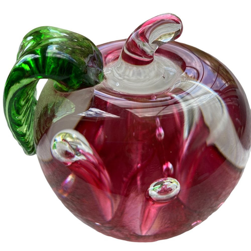 Caithness Glass Paperweight Windfall-Ruby - Picture 3 of 16